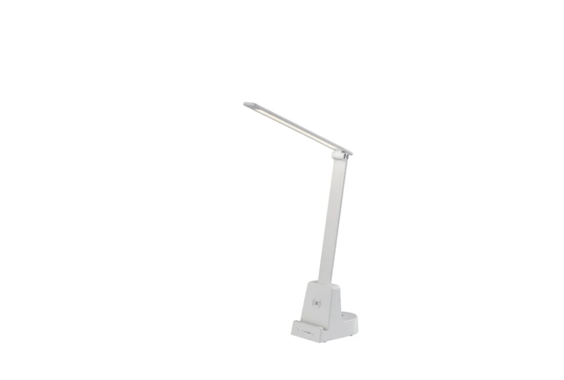 18" White Smart Switch Led Wireless Charge Desk Task Lamp - 360