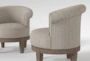 Cleo Swivel Accent Arm Chair Set Of 2 - Detail