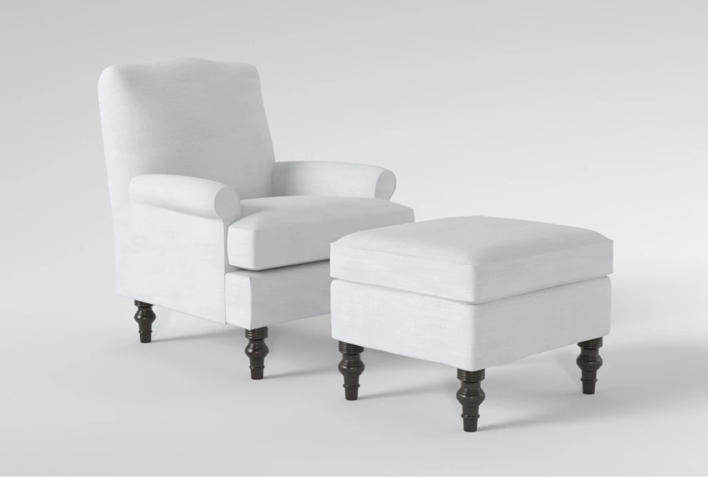 Jacqueline VI Accent Arm Chair & Ottoman Set