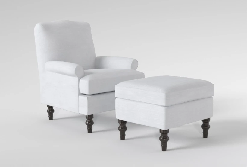 Jacqueline VI Accent Arm Chair & Ottoman Set - 360