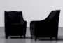 Riko II Onyx Accent Arm Chair Set Of 2 - Side
