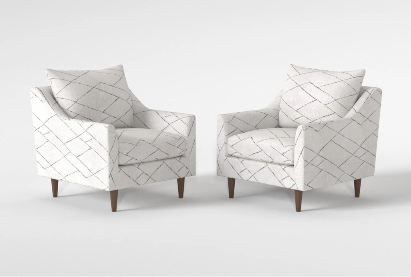 Zoe Accent Arm Chair Set Of 2 - 360
