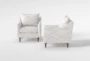 Zoe Accent Arm Chair Set Of 2 - Storage