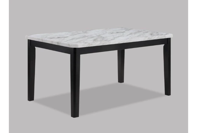 Pascual 64" Faux Marble Dining Table - 360