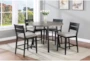 Matty 48" Round Counter With Stool Set For 4 - Signature
