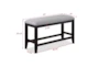 Wenny 60" Two Tone Counter With Bench + Stool Set For 6 - Detail