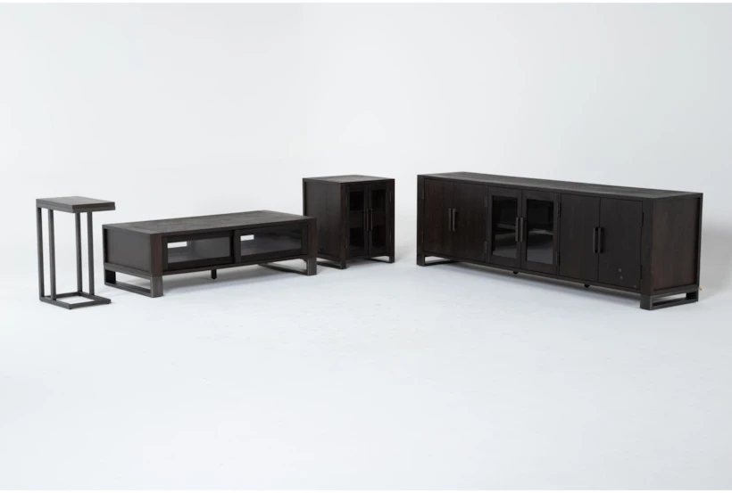 Lars 4 Piece Tv Stand And Sliding Drawer Coffee Table Set - 360