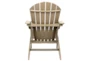 Taupe Resin Outdoor Adirondack Chair with Arms - Back