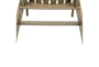 Taupe Resin Outdoor Adirondack Chair with Arms - Detail