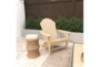 Taupe Resin Outdoor Adirondack Chair with Arms - Room