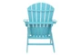 Coastal Teal Resin Outdoor Adirondack Chair - Back