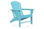 Coastal Teal Resin Outdoor Adirondack Chair - Detail