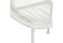 Modern Orb White Outdoor Resin Wicker Lounge Chair - Detail
