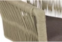 Banyan Grey Rope And Wood Outdoor Barstool - Detail