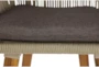 Banyan Grey Rope And Wood Outdoor Barstool - Detail