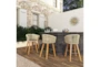 Banyan Grey Rope And Wood Outdoor Barstool - Room