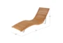 Key West Teak Outdoor Chaise Lounge - Detail
