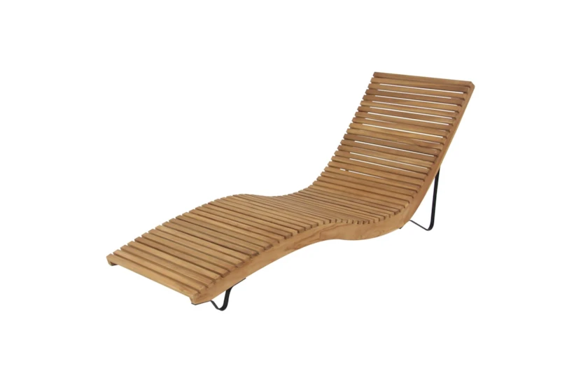 Key West Teak Outdoor Chaise Lounge - 360