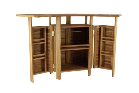 Key West Teak Outdoor Bar With Expandable Sides - Main