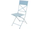 Blue Metal Outdoor Folding Bistro Table And Chair Set For 2 - Material
