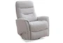 Gannon Cream Boucle Manual Swivel Glider Recliner with Adjustable Headrest - Side