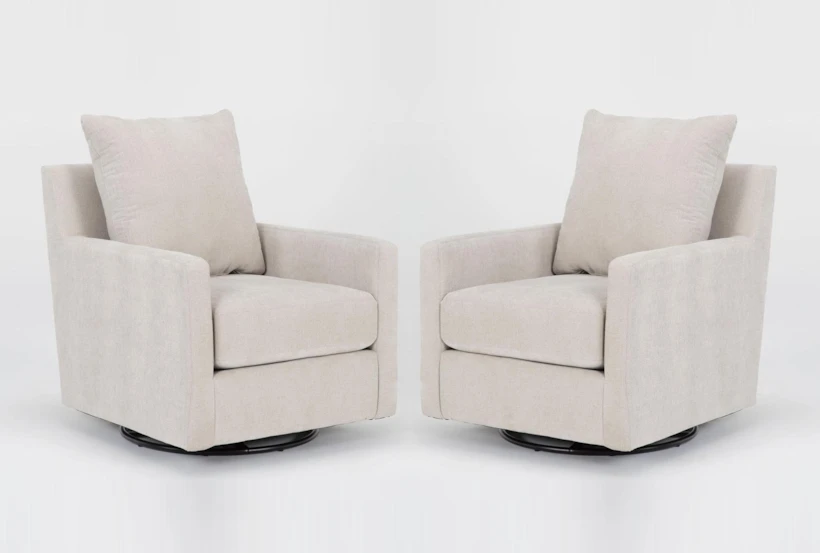 Bonaterra Sand Swivel Glider Arm Chair, Set of 2 - 360