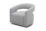 Maddyson Dove Open Back Swivel Accent Arm Chair - Detail