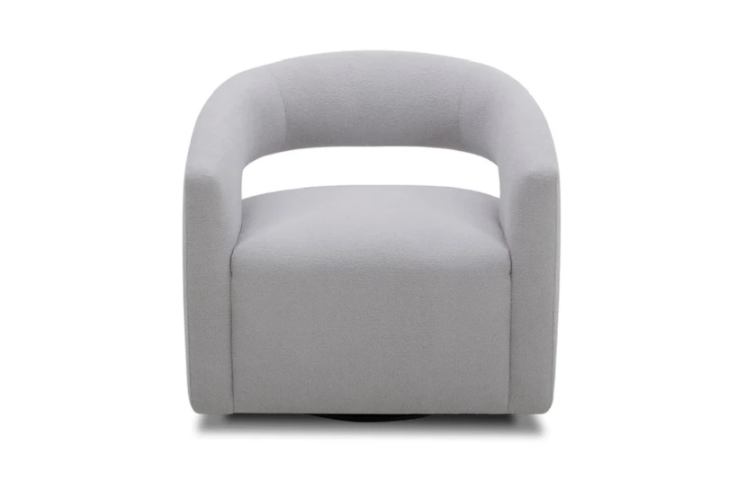 Maddyson Dove Open Back Swivel Accent Arm Chair - 360