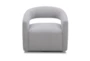 Maddyson Dove Open Back Swivel Accent Arm Chair - Signature