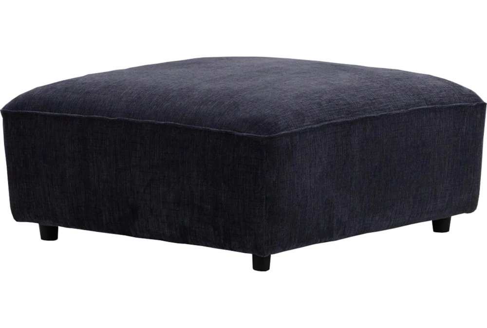 Fit Blue Ottoman with Casters