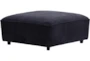 Fit Blue Ottoman with Casters - Signature