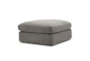 Hadley Nature Ottoman with Casters - Side