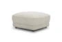 Haven Ivory Ottoman with Casters - Side