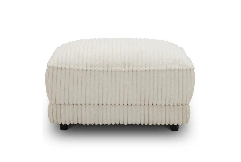 Haven Ivory Ottoman with Casters