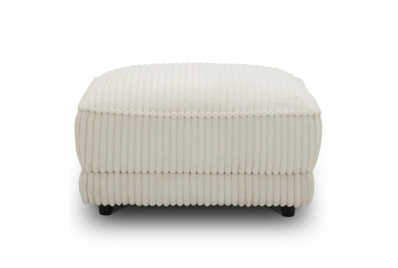 Haven Ivory Ottoman with Casters - 360