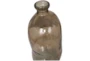 29" Brown Recycled Glass Spanish Organic Bottle Vase - Detail