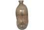 29" Brown Recycled Glass Spanish Organic Bottle Vase - Signature