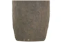 15" Brown Distressed Ceramic Amphora Vase - Detail