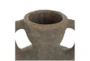 15" Brown Distressed Ceramic Amphora Vase - Detail