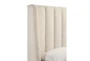 Amy White Queen Upholstered Shelter Bed - Detail
