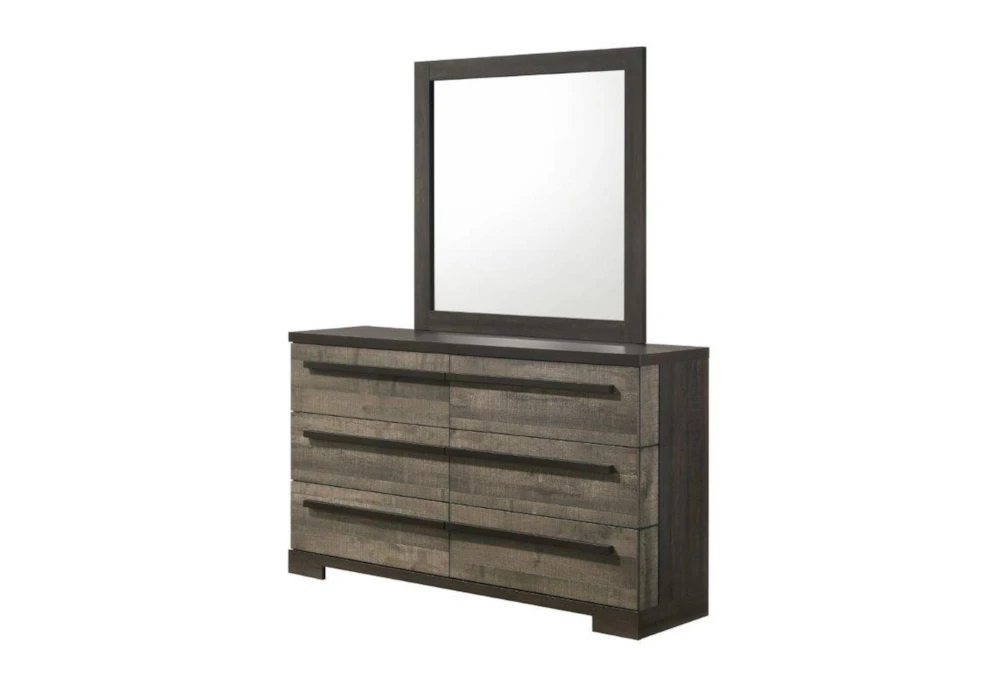 Reby Grey 6-Drawer Dresser/Mirror