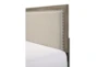 Milsie Grey King Upholstered Panel Bed - Material