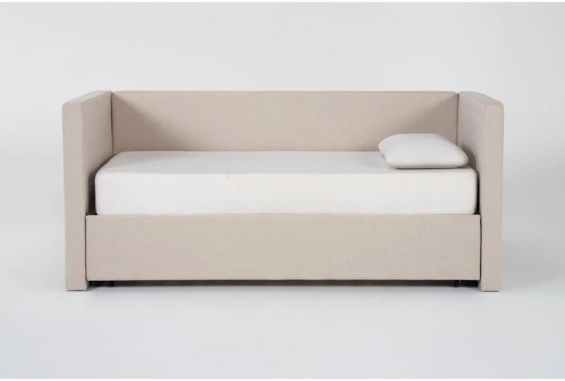 Emmerson II Linen Upholstered Full Daybed With Trundle - 360