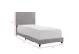 Colleen Twin Upholstered Panel Bed - Detail
