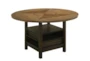 Kaely 46-60" Round Drop Leaf Kitchen Counter With Stool Set For 4 - Detail
