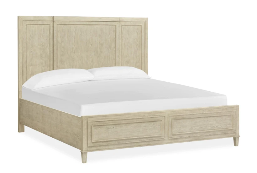 Elara California King Wood Panel Bed - 360