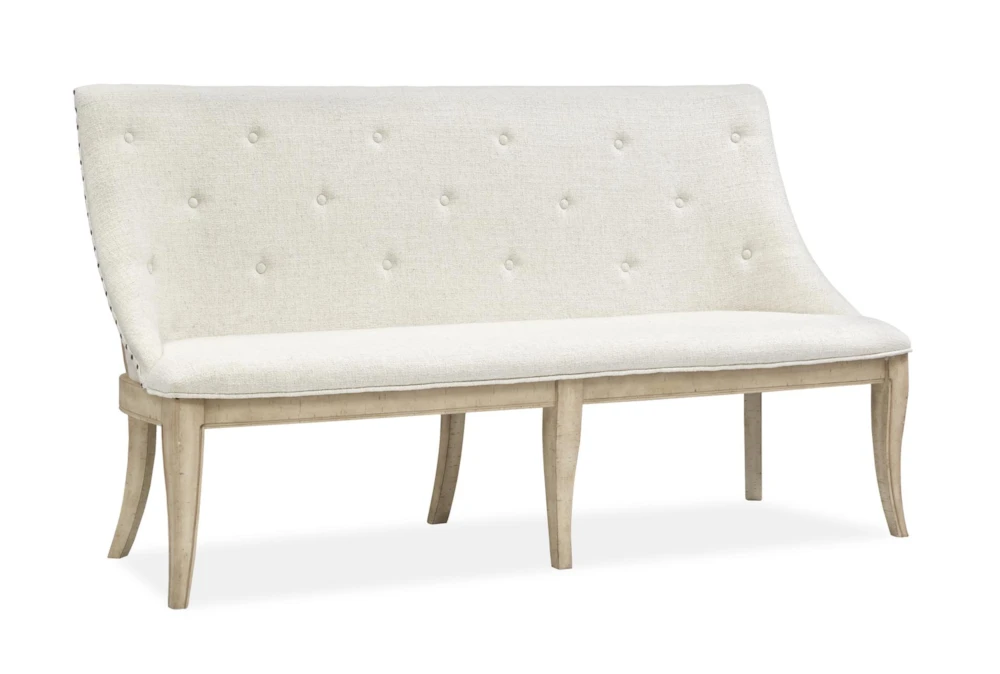 Harly Upholstered Tufted 68" Dining Bench With Back