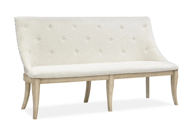 Harly Upholstered Tufted 68" Dining Bench With Back - 360