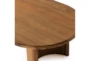 Libby Light Brown Oval Coffee Table - Detail