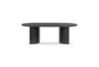 Libby Black Oval Coffee Table - Front